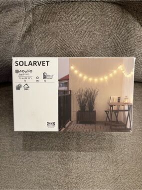 IKEA SOLARVET Warm White Outdoor String Lights